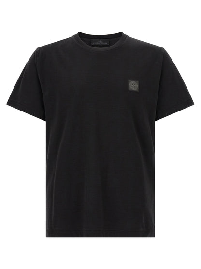Stone Island Black Cotton T-Shirt