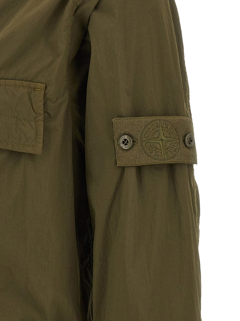 Chemisier Stone Island bicolore en polyamide