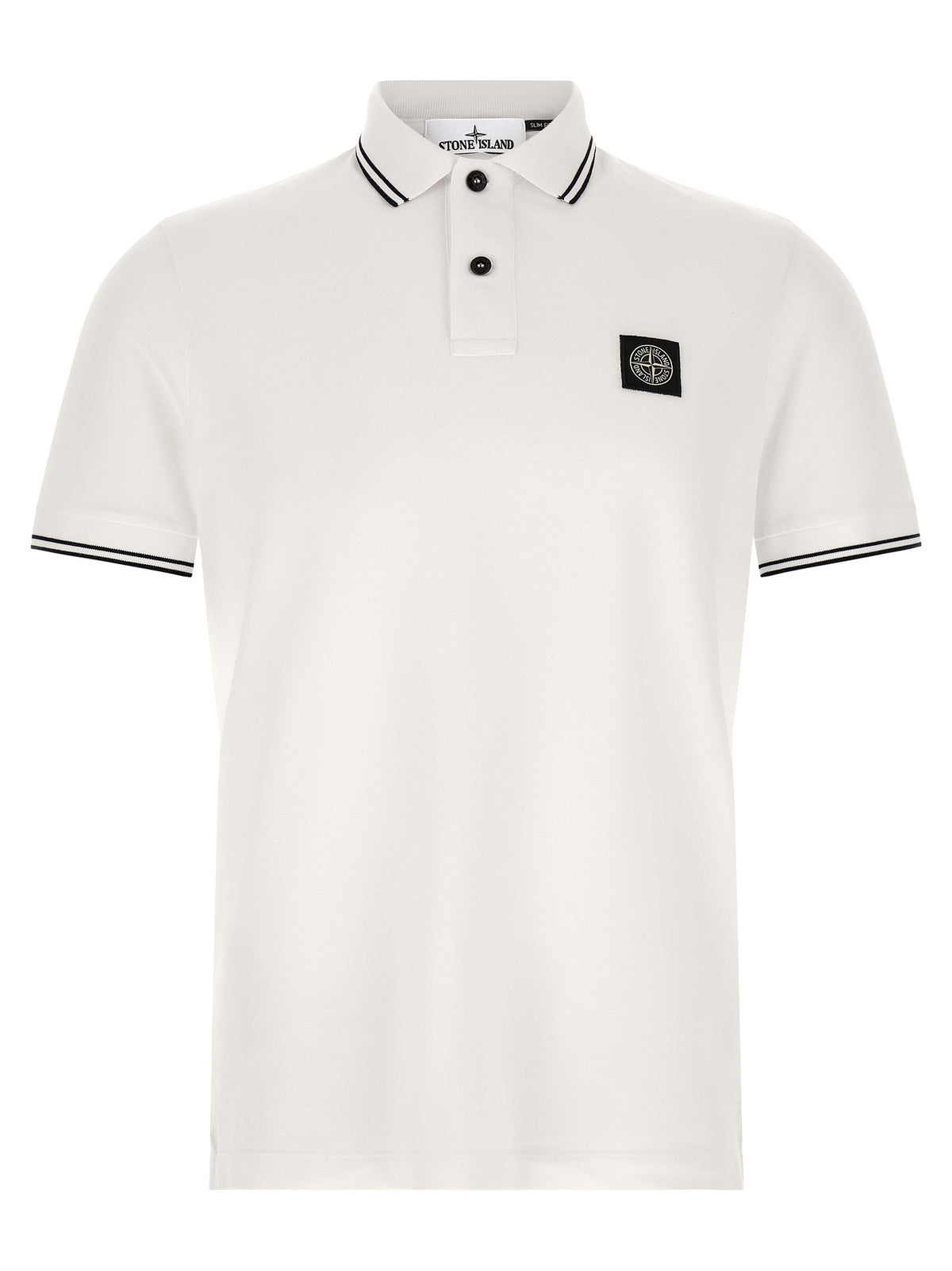 Polo Bicolore en Coton Stone Island