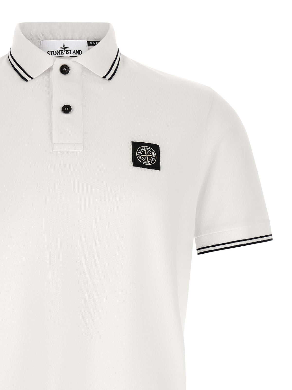 Polo Bicolore en Coton Stone Island