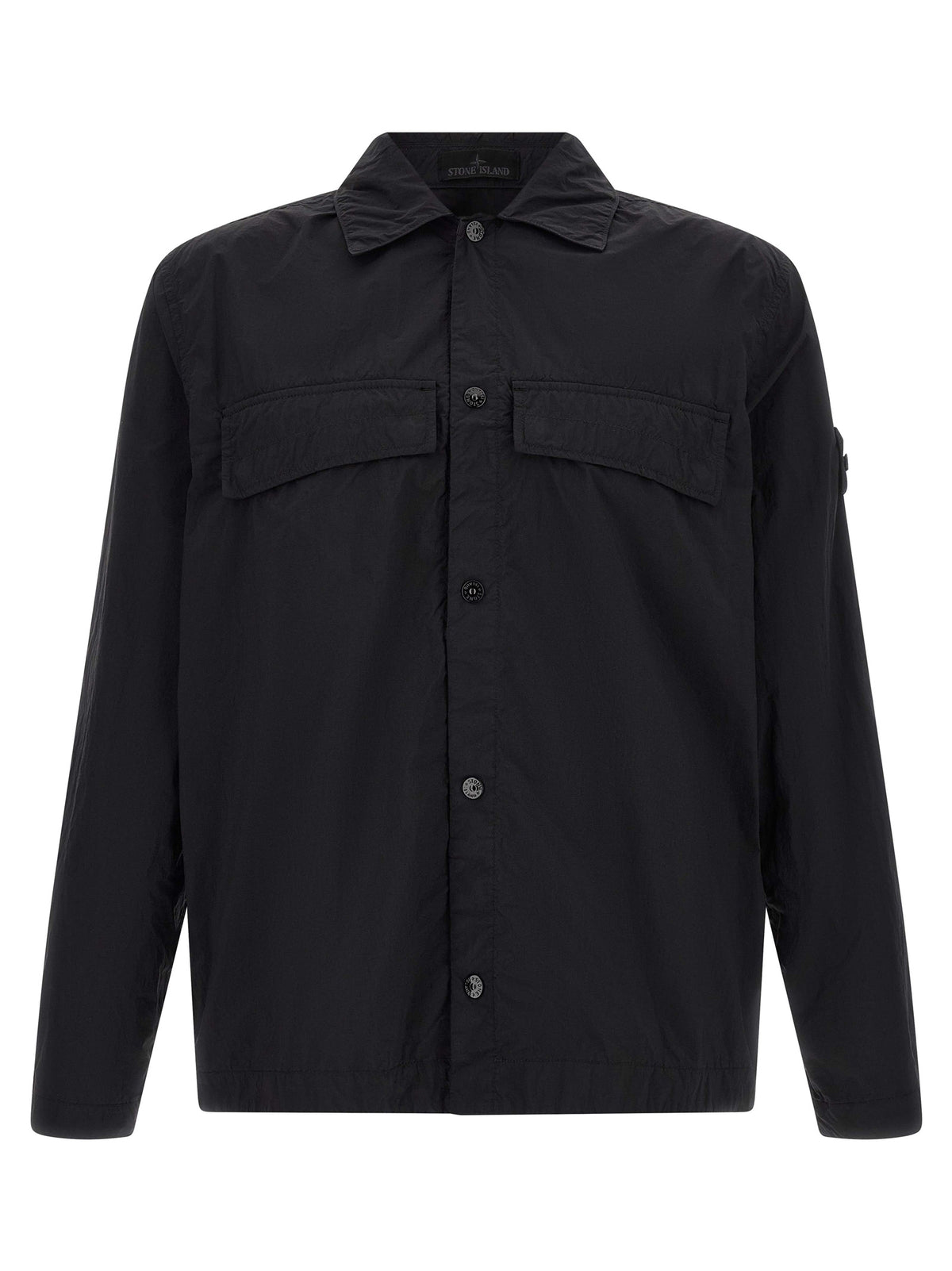 Chemisier noir en polyamide Stone Island