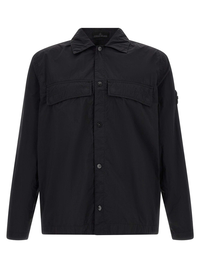 Chemisier noir en polyamide Stone Island