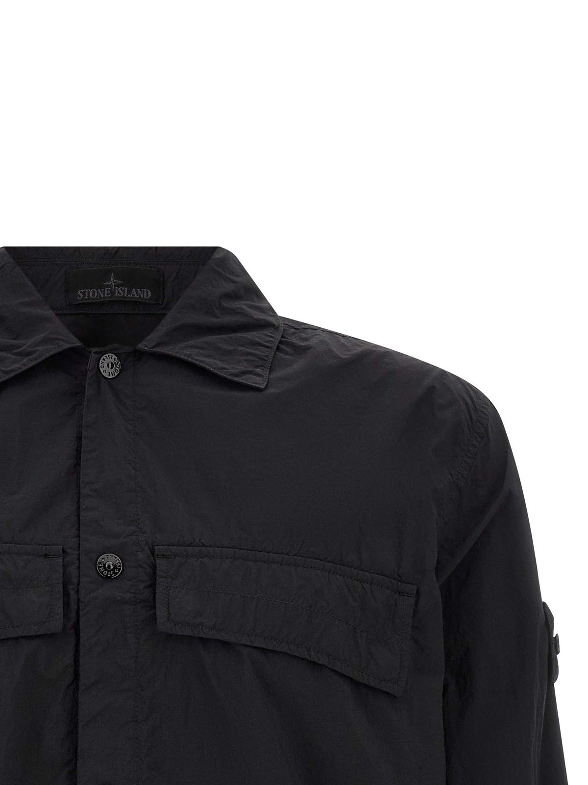 Chemisier noir en polyamide Stone Island