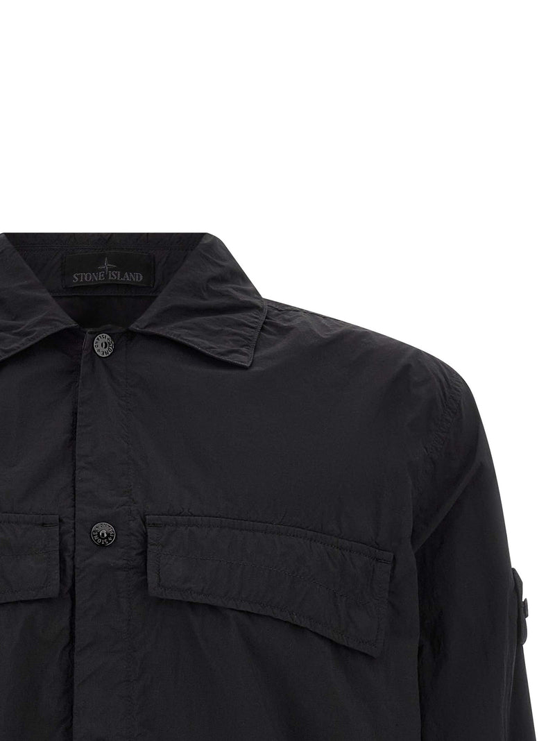 Chemisier noir en polyamide Stone Island