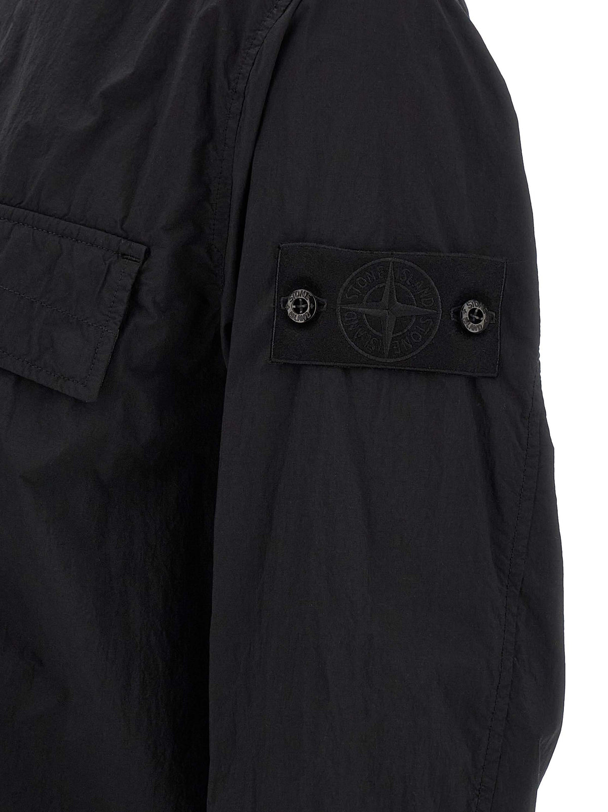 Chemisier noir en polyamide Stone Island