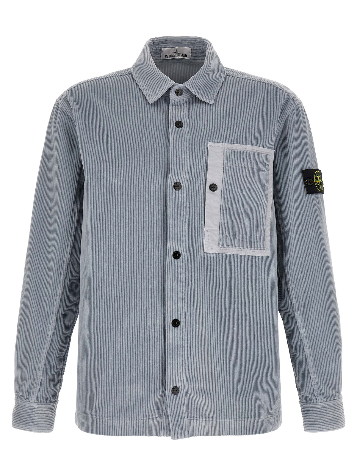 Chemisier en coton gris Stone Island