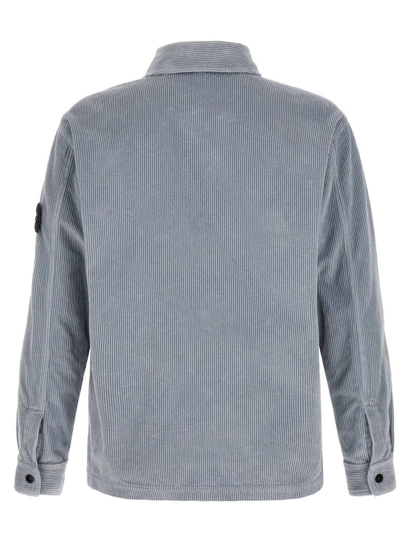 Chemisier en coton gris Stone Island