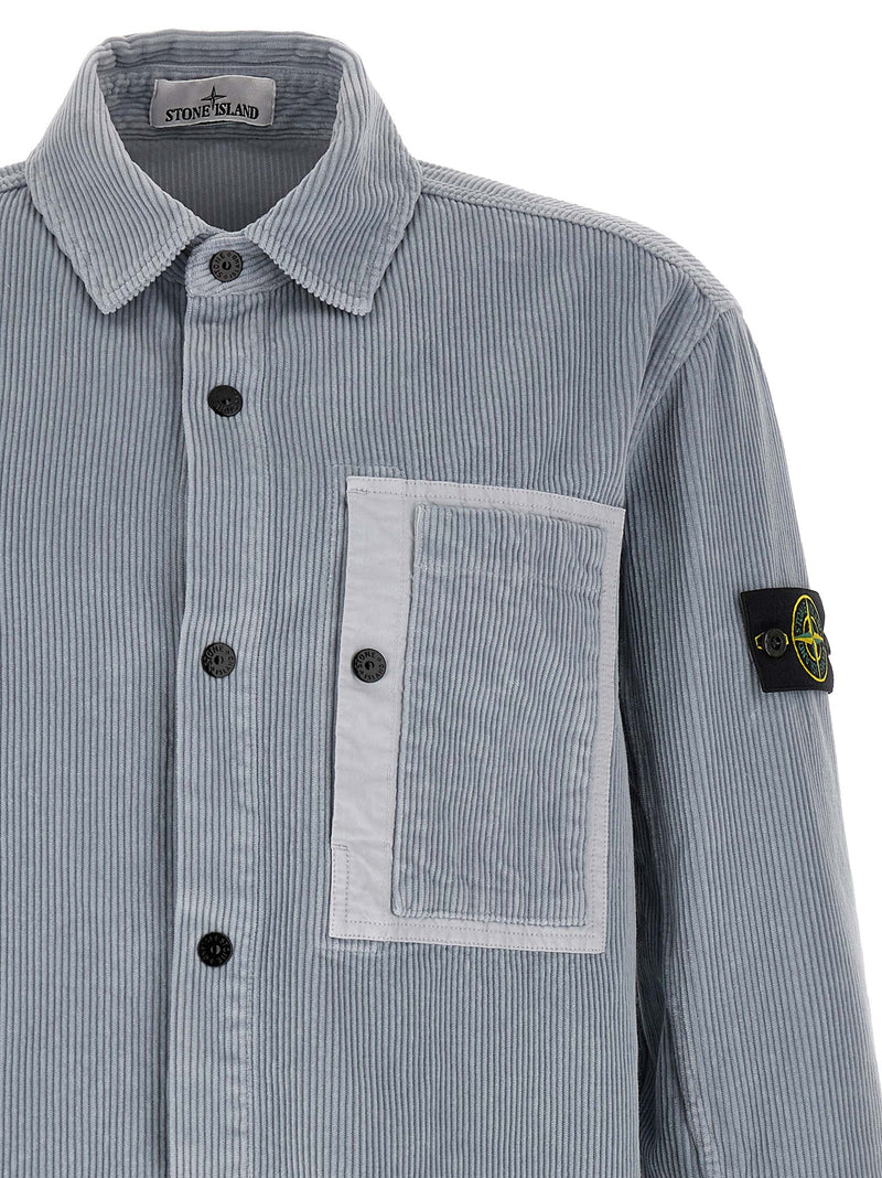 Chemisier en coton gris Stone Island