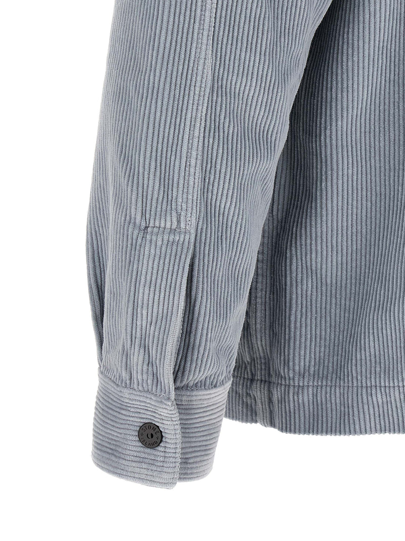 Chemisier en coton gris Stone Island