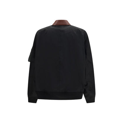 Sacai Black Cotton Bomber