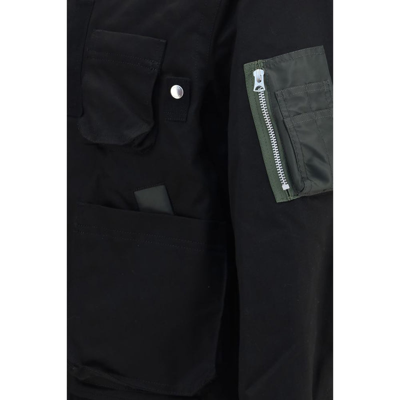 Bomber Sacai en coton noir