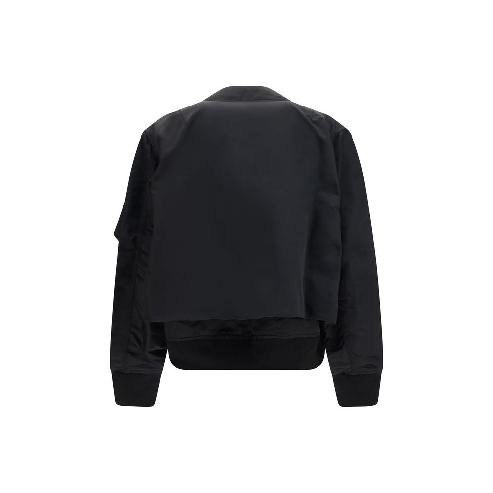 Bomber Sacai en coton noir