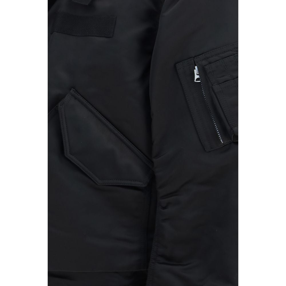 Bomber Sacai en coton noir
