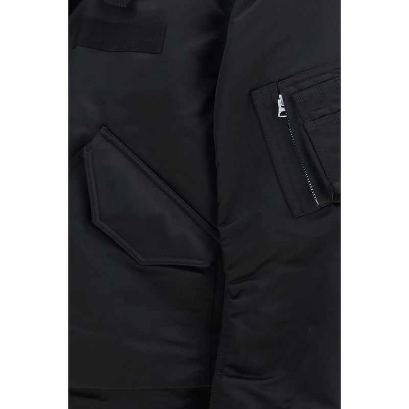 Bomber Sacai en coton noir