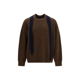 Sweat-shirt Sacai en laine marron Oves Aries