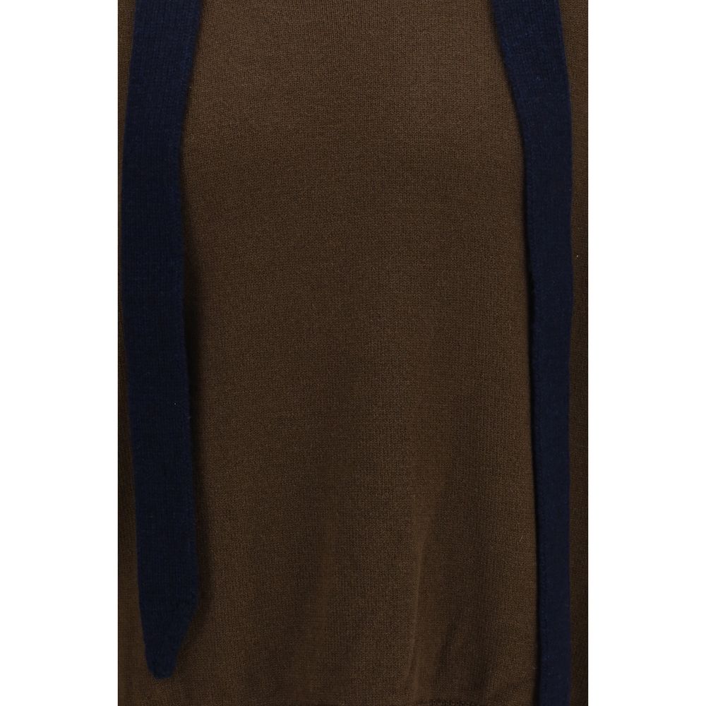 Sweat-shirt Sacai en laine marron Oves Aries