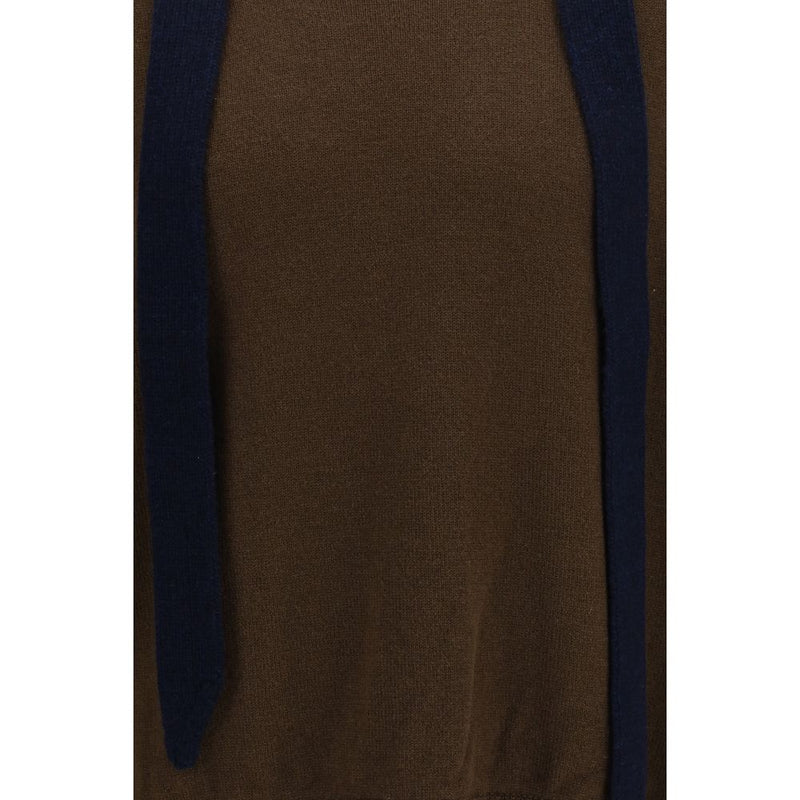Sweat-shirt Sacai en laine marron Oves Aries