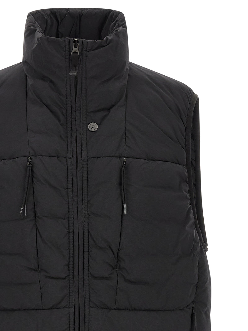 Veste sans manches Stone Island en polyamide noir