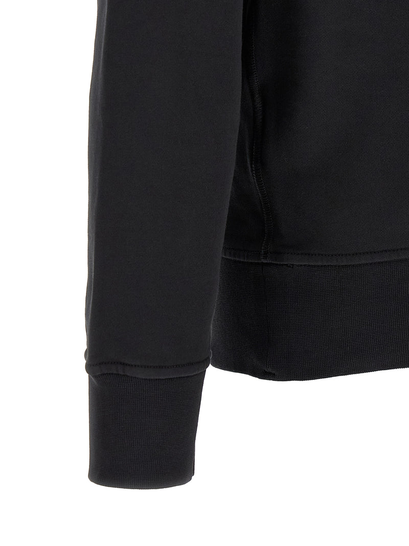 Sweat-shirt en coton noir Stone Island