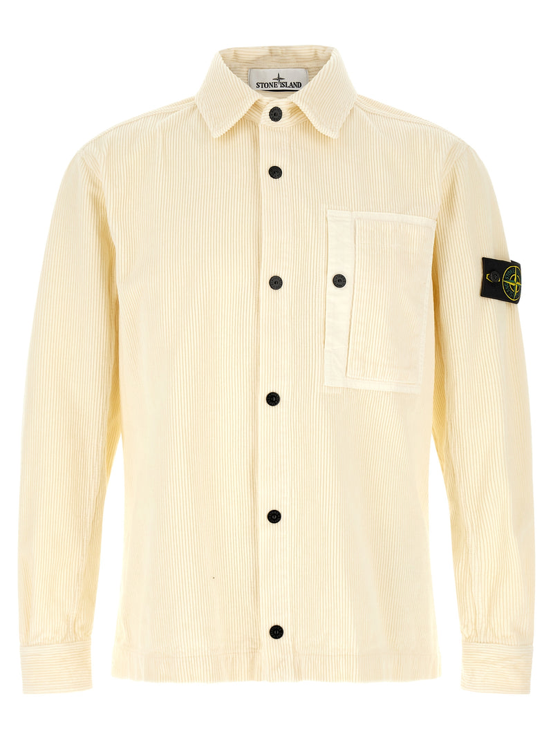 Chemisier en coton blanc Stone Island