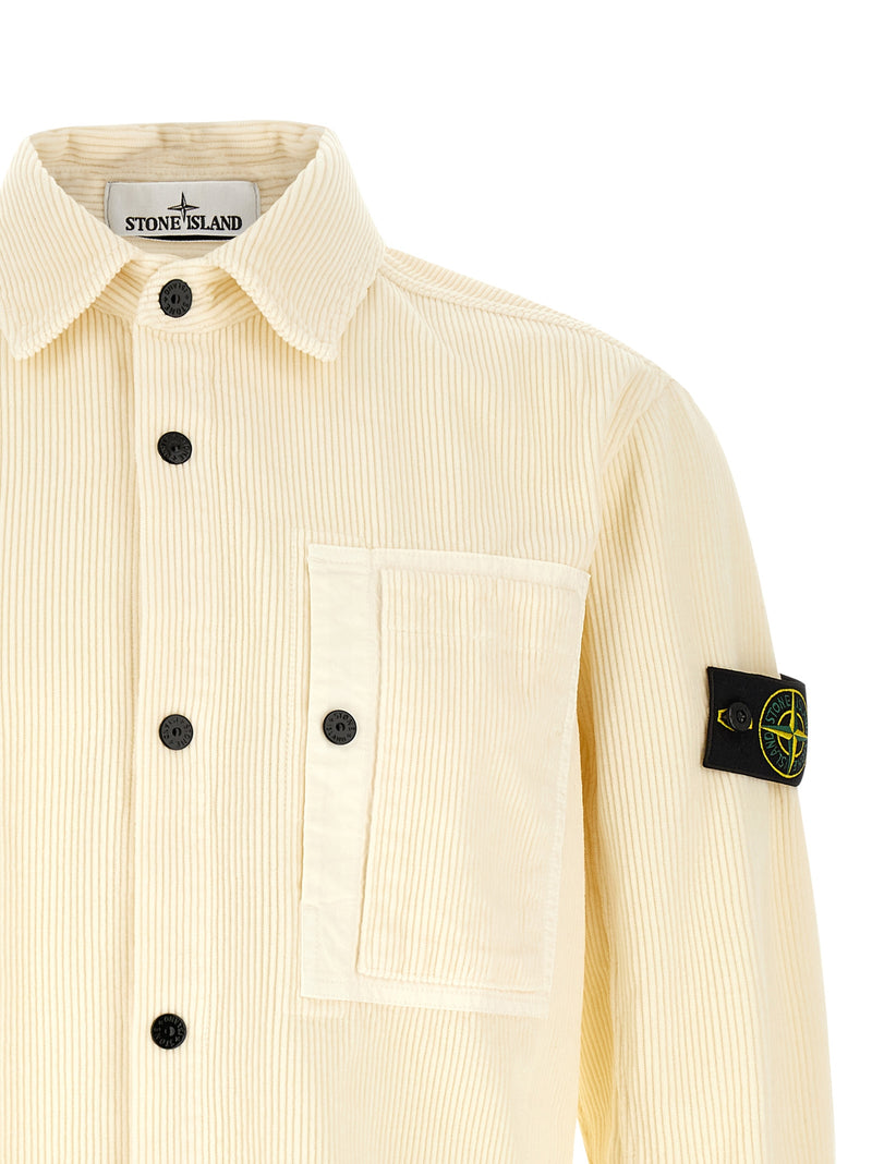 Chemisier en coton blanc Stone Island