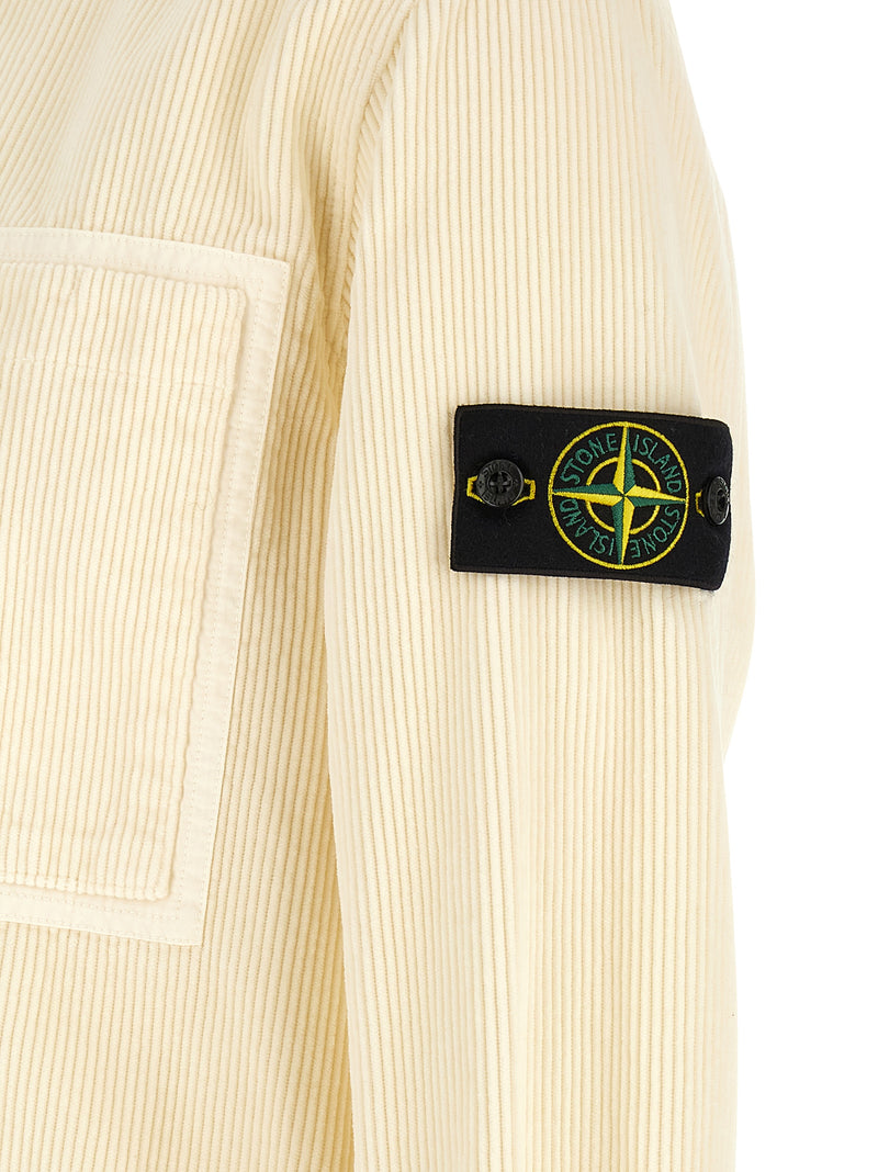Chemisier en coton blanc Stone Island