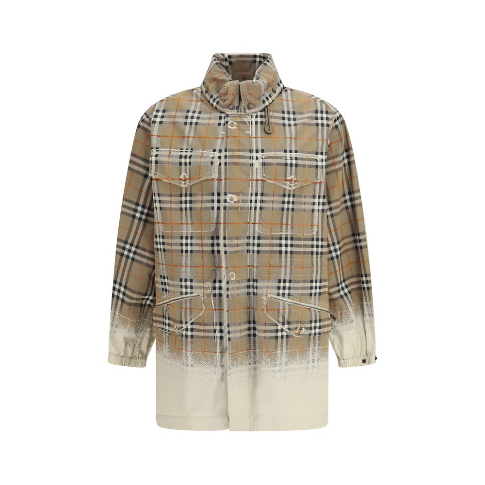 Parka en coton beige Burberry