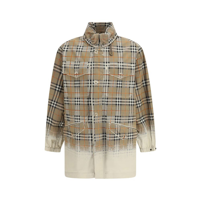 Parka en coton beige Burberry