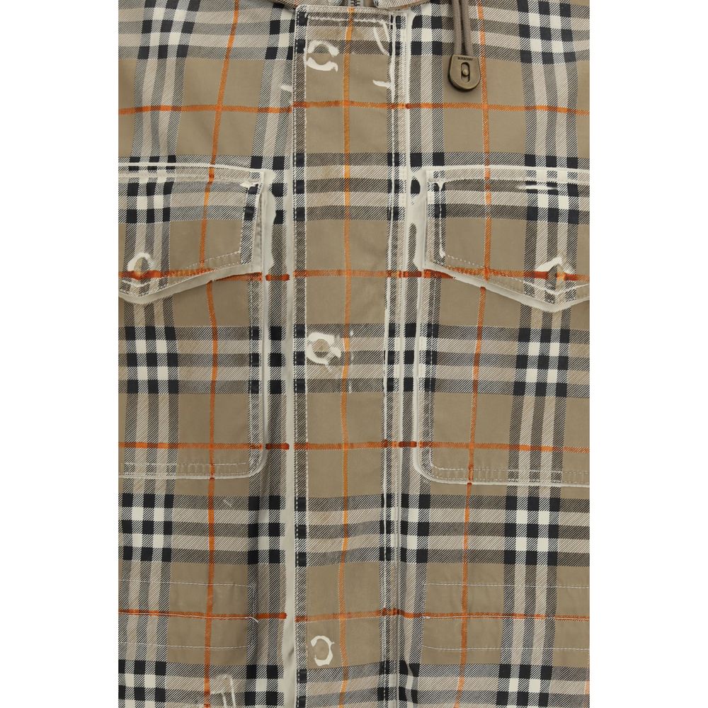 Parka en coton beige Burberry