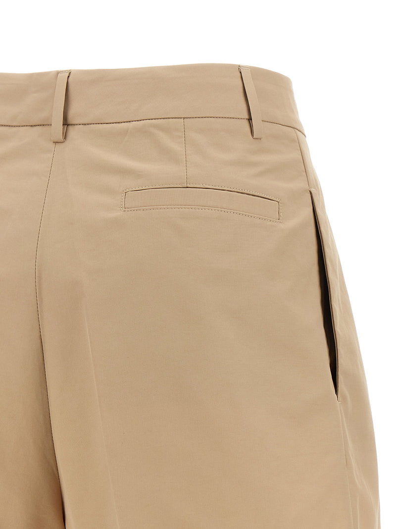 Fabiana Filippi Brown Cotton Bermuda Shorts