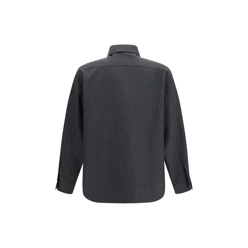 Veste longue Valentino Garavani en polyester gris