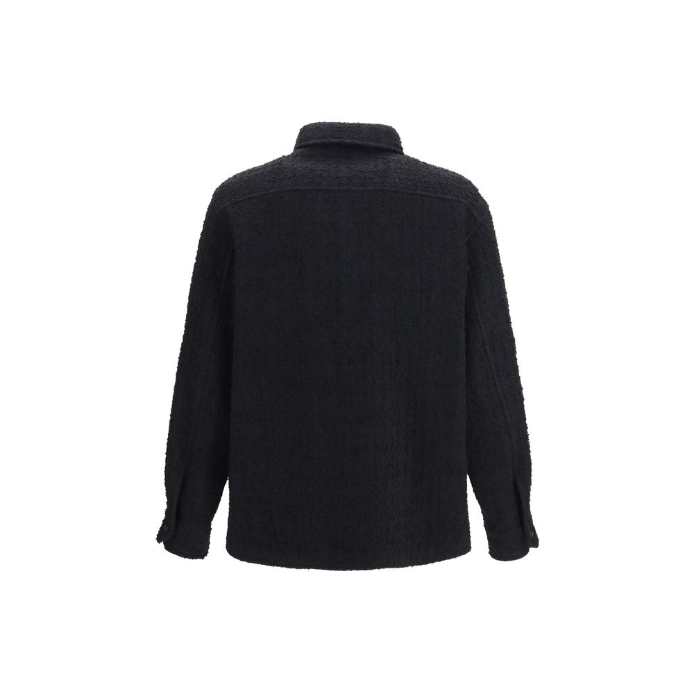 Veste longue Valentino Garavani en coton noir