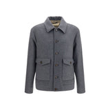 Veste Oversize en Laine Grise Valentino Garavani