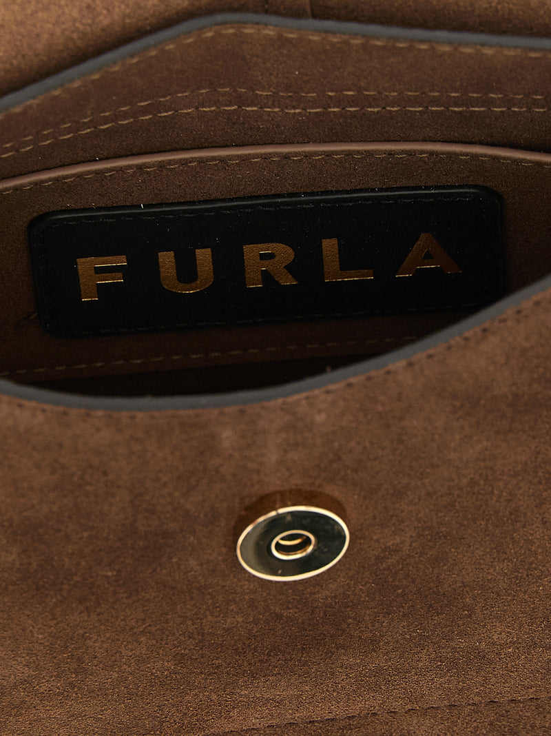 Sac à main Furla en cuir de veau marron