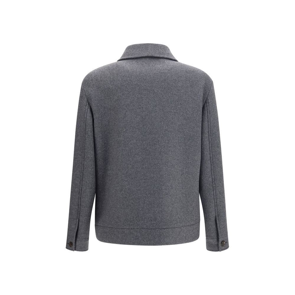 Veste Oversize en Laine Grise Valentino Garavani