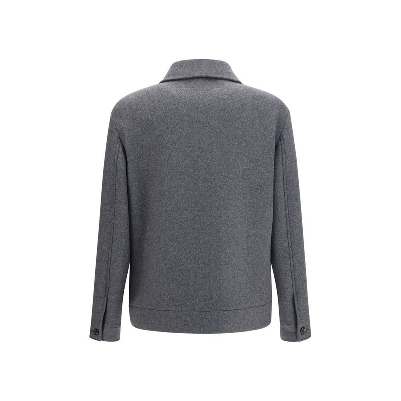 Veste Oversize en Laine Grise Valentino Garavani