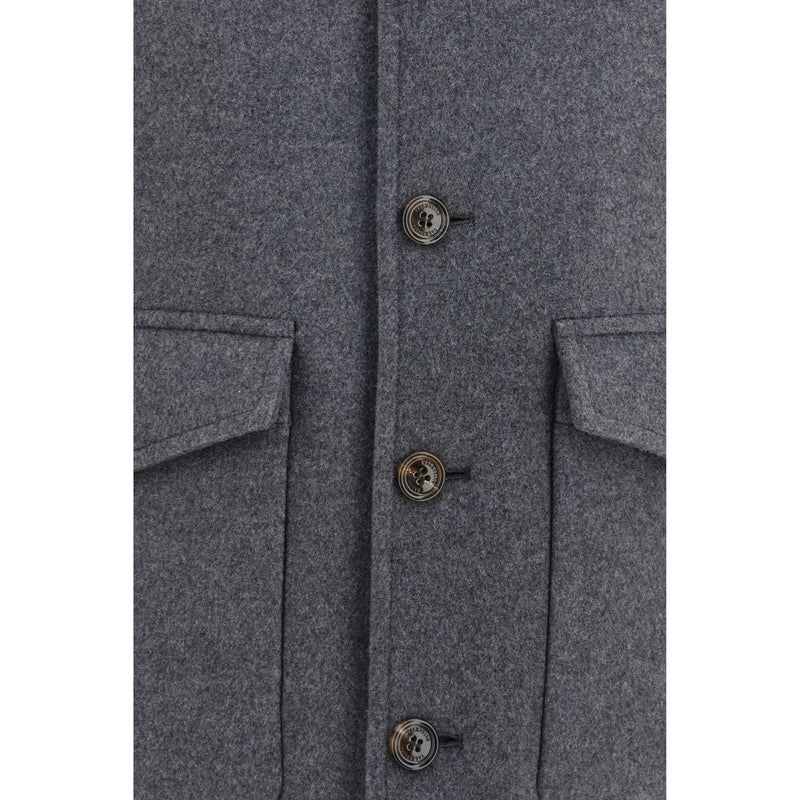 Veste Oversize en Laine Grise Valentino Garavani