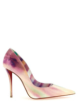 Escarpins à talons hauts en cuir de veau multicolore Christian Louboutin
