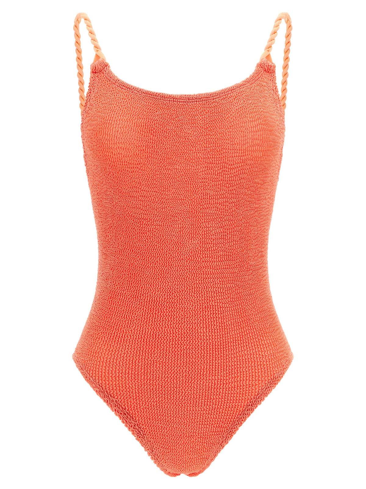 Maillot de bain une pièce en polyamide orange Hunza G