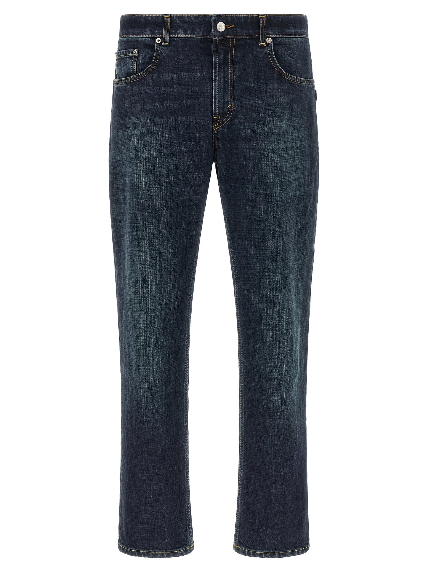 Department 5 Blue Cotton Cropped Jeans