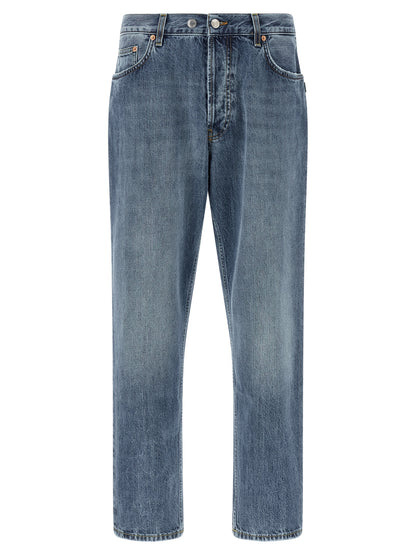 Department 5 Blue Cotton Tapered Jeans