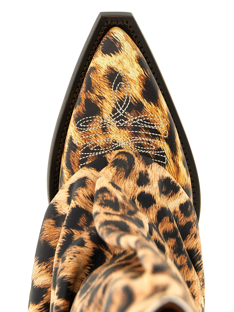 Bottes Chelsea R13 en cuir de vachette marron