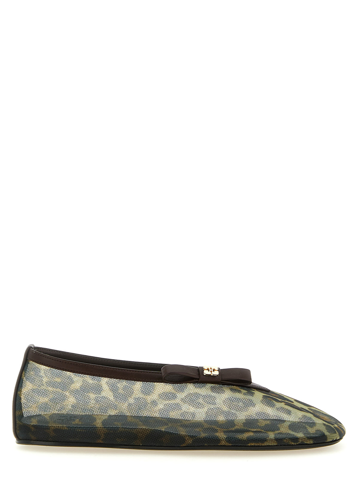 Ballerines Ganni en nylon marron