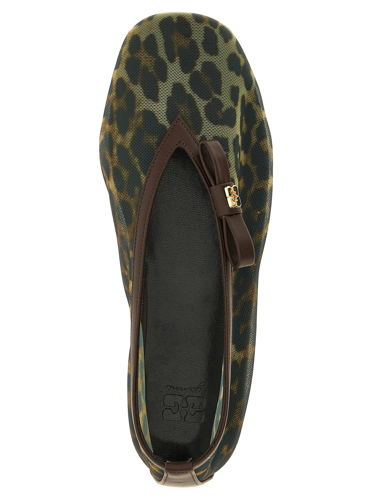Ballerines Ganni en nylon marron