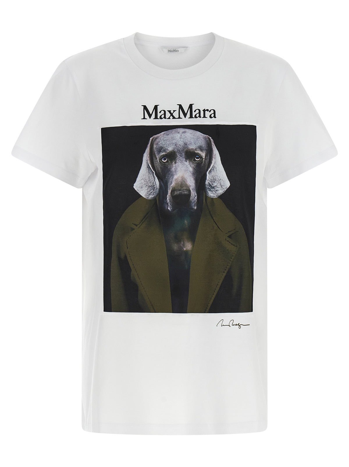 T-shirt blanc en coton Max Mara