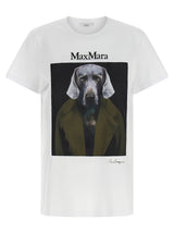 T-shirt blanc en coton Max Mara