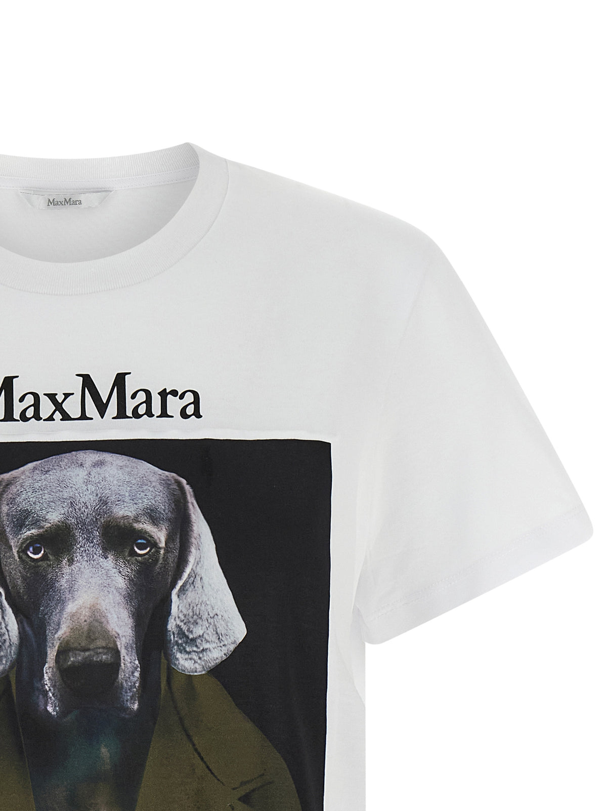 T-shirt blanc en coton Max Mara