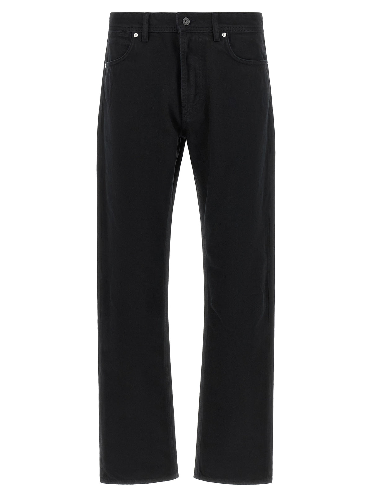 Jean droit en coton noir Stone Island
