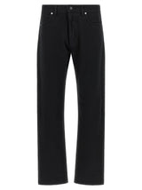 Jean droit en coton noir Stone Island