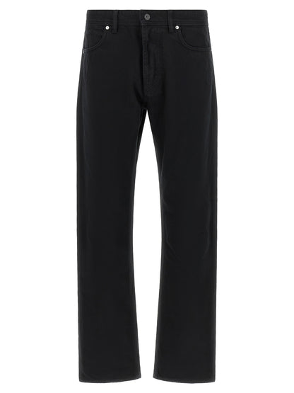 Stone Island Black Cotton Straight-Leg Jeans